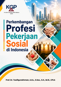 cover buku perkembangan profesi pekerjaan sosial di indonesia