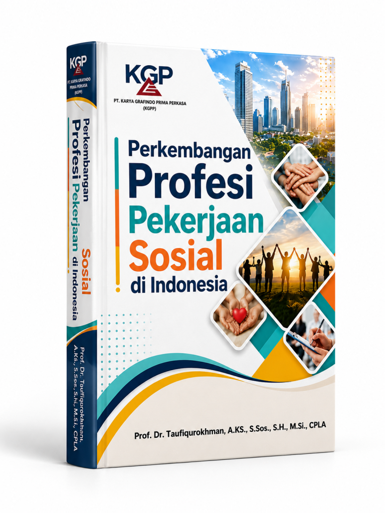 mockup depan buku perkembangan profesi pekerjaan sosial di indonesia
